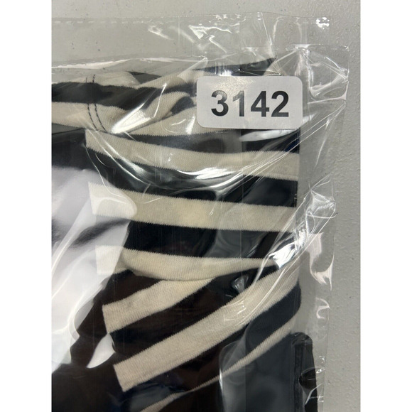 Monteau Chevron Striped Black and White Blouse - Picture 9 of 9